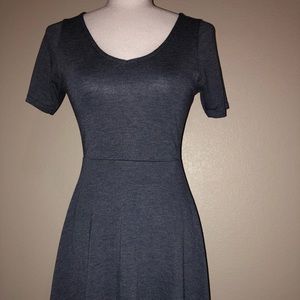 grey skater dress